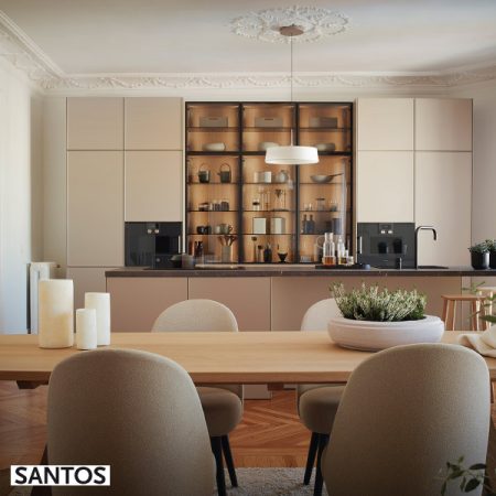 Cocina modelo Cuadro gris arena